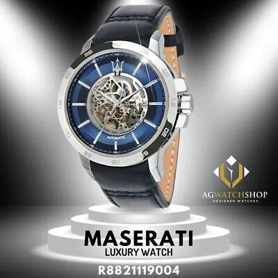 MASERATI MASERATI INGEGNO AUTOMATIC BLUE OPEN HEART DIAL MEN'S WATCH R8821119004