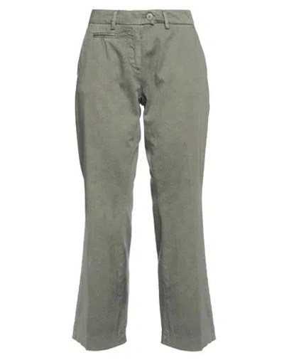 MASON'S MASON'S WOMAN PANTS MILITARY GREEN SIZE 2 COTTON, ELASTANE