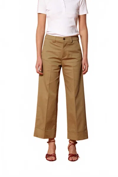 MASON'S NEW YORK STUDIO CROPPED CHINO PANT IN BEIGE