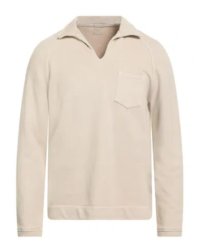 MASSIMO ALBA MASSIMO ALBA MAN SWEATSHIRT BEIGE SIZE M COTTON
