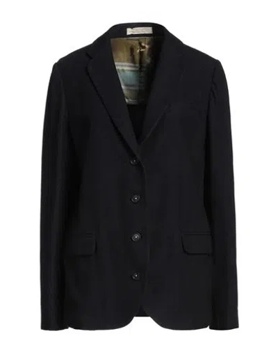 MASSIMO ALBA MASSIMO ALBA WOMAN BLAZER MIDNIGHT BLUE SIZE L WOOL, COTTON