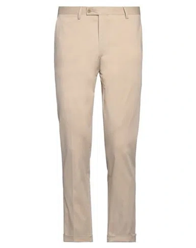 MASSIMO REBECCHI MASSIMO REBECCHI MAN PANTS BEIGE SIZE 34 COTTON, POLYESTER, ELASTANE
