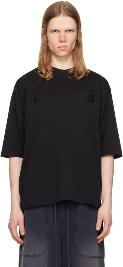 MASTERMIND JAPAN BLACK MW FOOTBALL JERSEY TOP