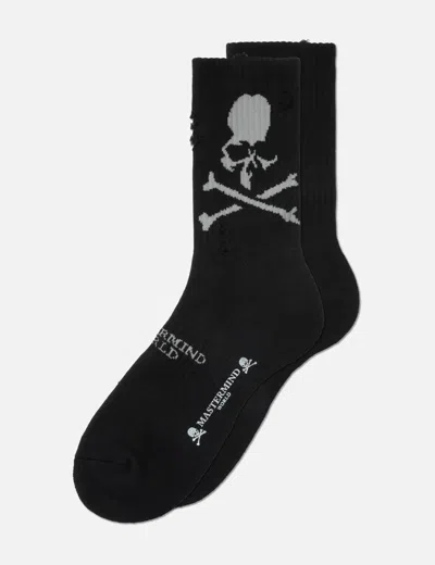 MASTERMIND JAPAN DISTRESSED CREW SOCKS 2