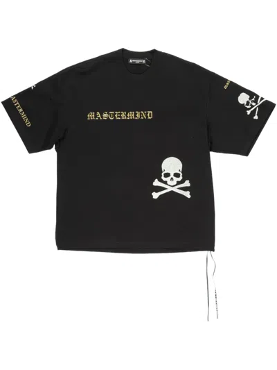 MASTERMIND JAPAN LOGO-EMBROIDERED T-SHIRT