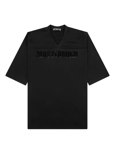MASTERMIND JAPAN SEQUIN-EMBELLISHED SKULL T-SHIRT
