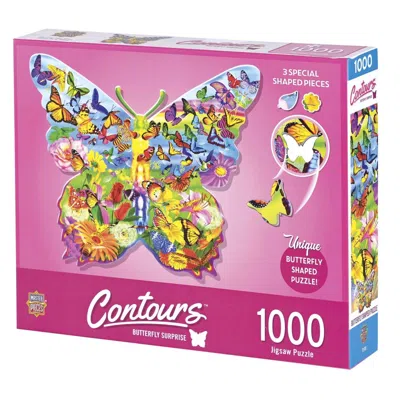 MASTERPIECES MASTERPIECES CONTOURS SHAPED BUTTERFLY SHAPE PUZZLE - 1000 PIECE