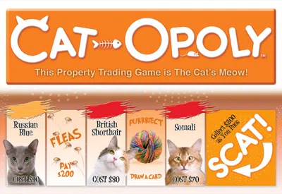 MASTERPIECES PUZZLES LATE FOR THE SKY CAT-OPOLY GAME