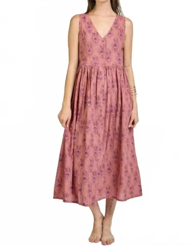 MATA TRADERS OLIVIA MIDI DRESS IN ROSE