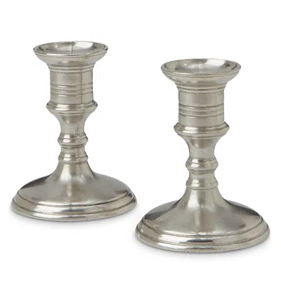 MATCH PRATO CANDLESTICK, SMALL, SET OF 2