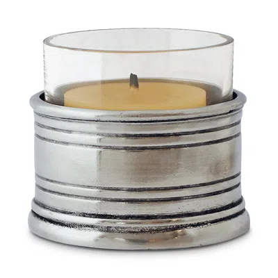 MATCH TEA LIGHT CANDLE HOLDER WITH GLASS