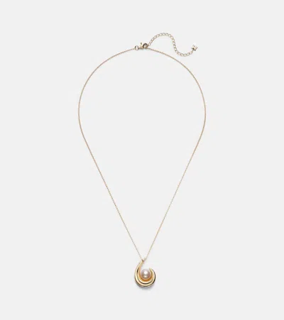 MATEO PEARL CURL 14KT GOLD PENDANT NECKLACE WITH FRESHWATER PEARL
