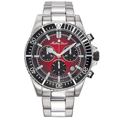MATHEY-TISSOT MATHEY TISSOT MENS MATHY STRIKE RED DIAL WATCH - H908CHAR