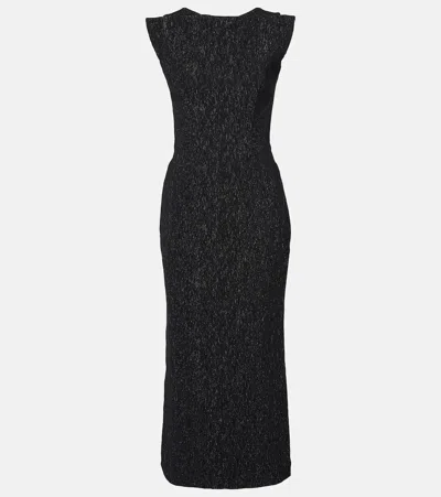 MATICEVSKI SINGULAR OPEN-BACK LAMÉ COCKTAIL DRESS