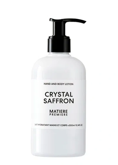 MATIERE PREMIERE MATIERE PREMIERE CRYSTAL SAFFRON HAND AND BODY LOTION 300 ML, HAND AND BODY LOTION, EASILY ABSORBED,