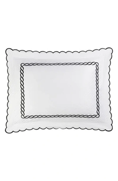 MATOUK MATOUK CLASSIC CHAIN SCALLOP MATELASSÉ PILLOW SHAM