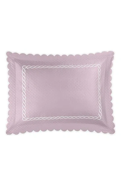 MATOUK MATOUK CLASSIC CHAIN SCALLOP MATELASSÉ PILLOW SHAM