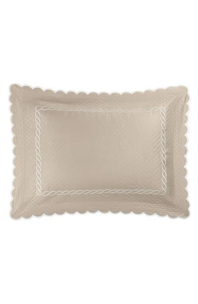 MATOUK MATOUK CLASSIC CHAIN SCALLOP MATELASSÉ PILLOW SHAM