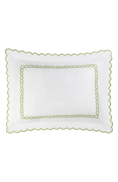 MATOUK MATOUK CLASSIC CHAIN SCALLOP MATELASSÉ PILLOW SHAM