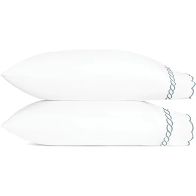MATOUK MATOUK CLASSIC CHAIN SCALLOP SET OF 2 PILLOWCASES