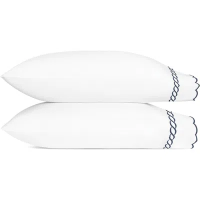 MATOUK MATOUK CLASSIC CHAIN SCALLOP SET OF 2 PILLOWCASES