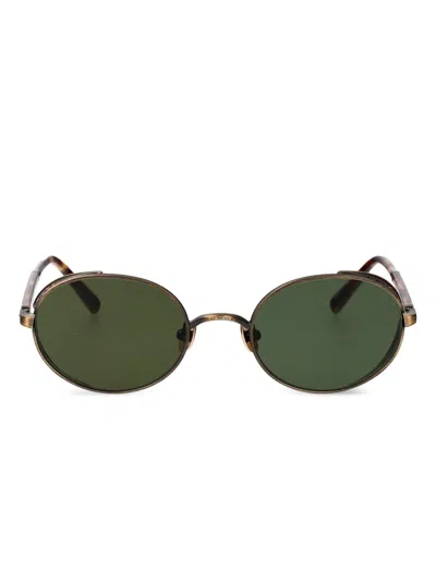 MATSUDA OVAL-FRAME SUNGLASSES