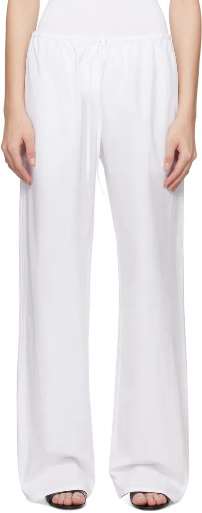 MATTEAU WHITE DRAWCORD TROUSERS