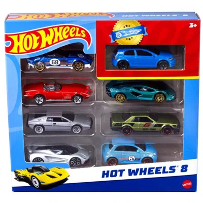 MATTEL HOT WHEELS BASIC CAR ASSORTED COLOR - 8 PIECE