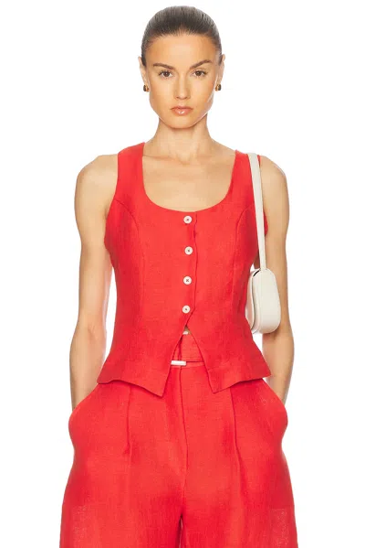MATTHEW BRUCH SCOOP NECK VEST