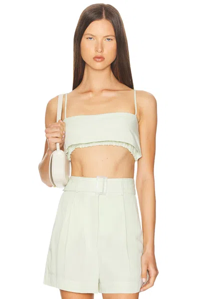 MATTHEW BRUCH STRUCTURED BANDEAU CROP TOP