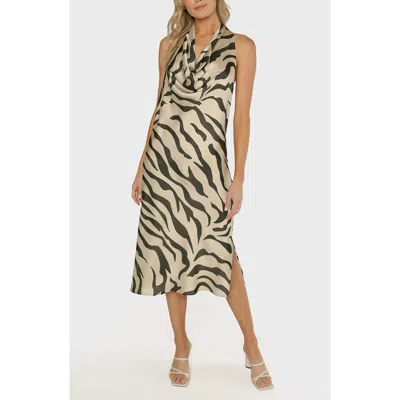 MATTY M MATTY M. GROTTO COWL NECK MIDI DRESS
