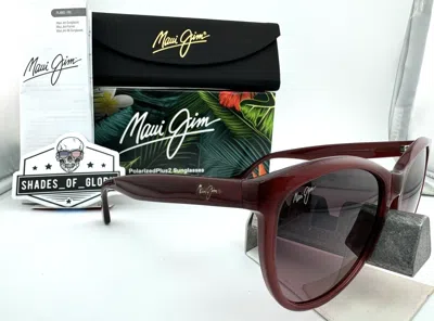 MAUI JIM MAUI JIM GLORY GLORY MJ 833-13D MILKY RASPBERRY MAUI ROSE POLARIZED SUNGLASSES