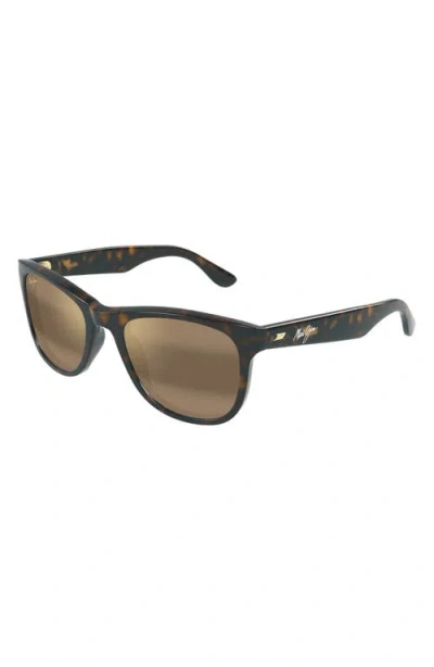 MAUI JIM MAUI JIM KIKONIA XL 56MM POLARIZEDPLUS2® RECTANGULAR SUNGLASSES