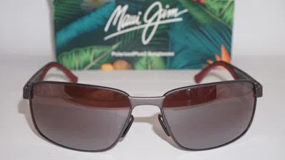 MAUI JIM MAUI JIM SUNGLASSES BACKSWING GUNMETAL BROWN POLARIZED MJ709-02S 61 17 130