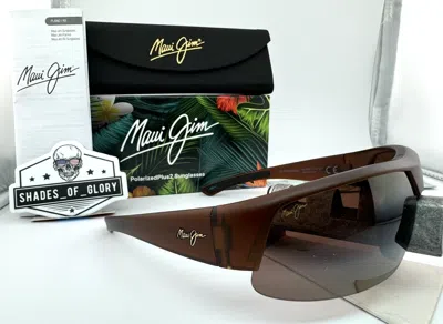 MAUI JIM MAUI JIM SWITCHBACKS MJ 523-26M MATTE ROOTBEER HCL BRONZE POLARIZED SUNGLASSES