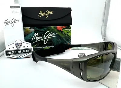 MAUI JIM MAUI JIM WATERMAN MJ 410-11B TITANIUM W/ MAUI HT GREEN POLARIZED SUNGLASSES