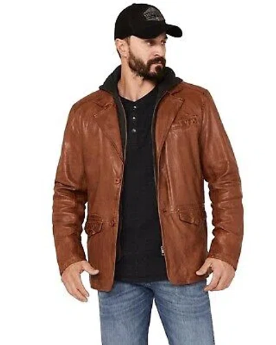 MAURITIUS LEATHER MAURITIUS MEN'S LEATHER BLAZER - BASIE CF-COG