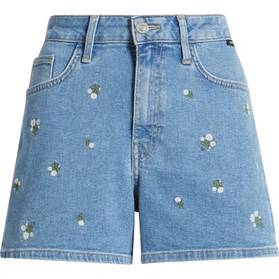 MAVI JEANS MAVI JEANS HEIDI EMBROIDERED DENIM SHORTS