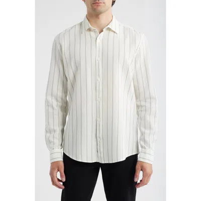 MAVI JEANS MAVI JEANS STRIPE REGULAR FIT BUTTON-UP SHIRT