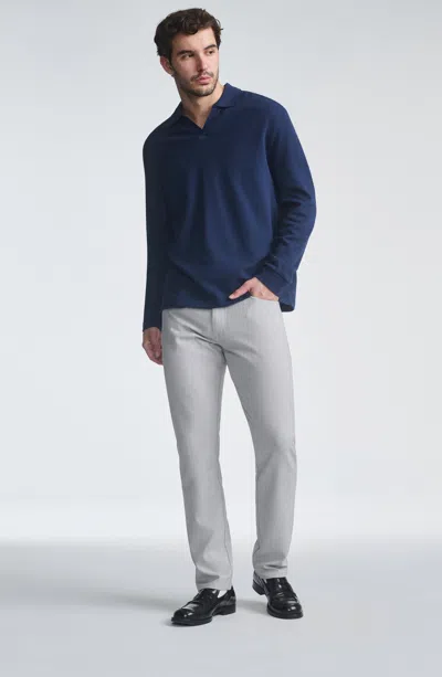 MAVI MARCUS SLIM STRAIGHT LEG IN BONE CROSS HATCH TWILL