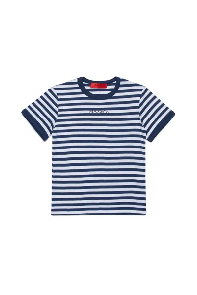 MAX & CO STRIPED T-SHIRT WITH LOGO