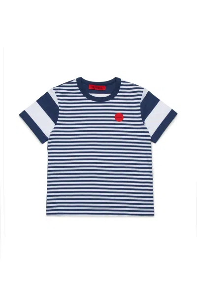 MAX & CO STRIPED T-SHIRT WITH PATCHES