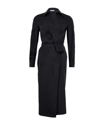 MAX MARA AGRUME COTTON POPLIN SHIRT DRESS