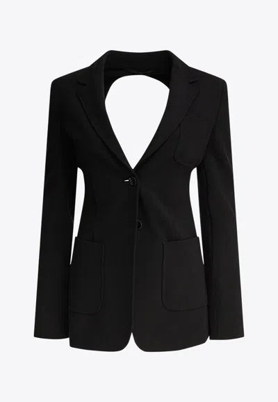 MAX MARA ANAGNI SINGLE-BREASTED CUT-OUT BLAZER
