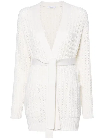 MAX MARA MAX MARA BALZAC OPEN FRONT CARDIGAN WHITE