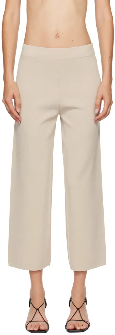 MAX MARA BEIGE GREMBO PANTS