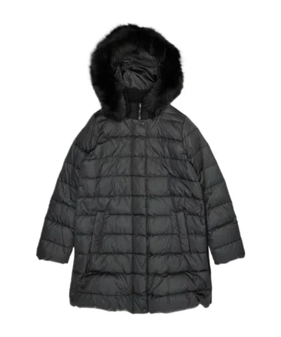 MAX MARA BLACK QUILTED DOWN JACKET