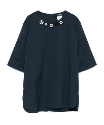 MAX MARA BLUSA IN POPELINE DI COTONE DORA