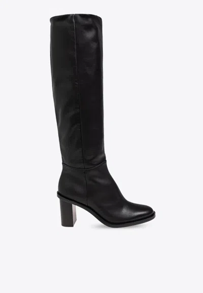 MAX MARA BOOST 80 LEATHER KNEE-HIGH BOOTS