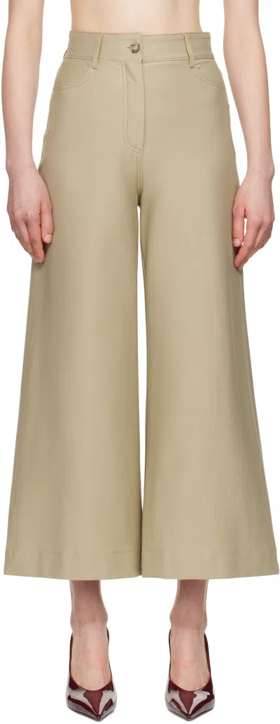 MAX MARA BROWN FAUSTO TROUSERS